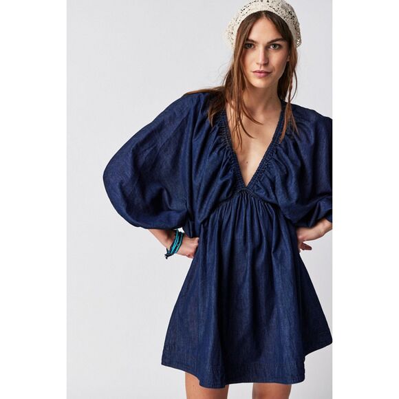 Meet Me In Santorini Dresses & Skirts - Denim Mini Dress
